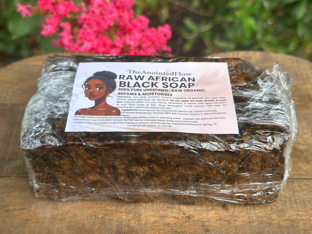 Raw African Black Soap