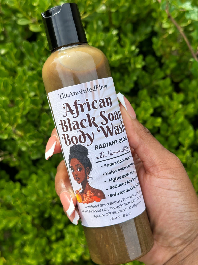 Liquid Black Soap with Honey & Turmeric