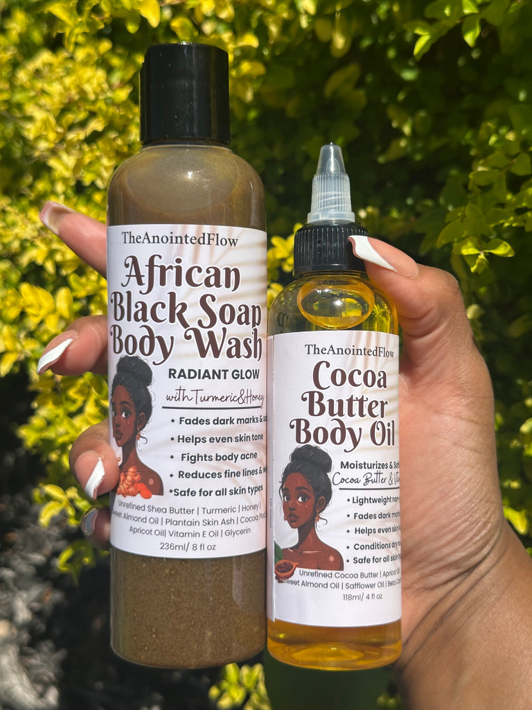 Liquid Black Soap with Honey & Turmeric